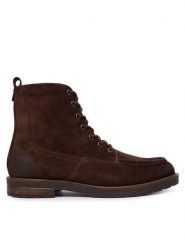Tommy Hilfiger Trzewiki Cleated W Moc FM0FM05599 Brązowy. Brązowe botki męskie Tommy Hilfiger, bez wzorów, ze skóry, bez zapięcia. Za 599.99 zł.