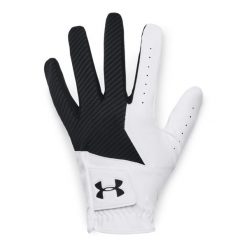 Rękawiczki golfowe Under Armour Medal. Czarne rękawiczki męskie Under Armour, bez wzorów, z syntetyku. Za 128.50 zł.