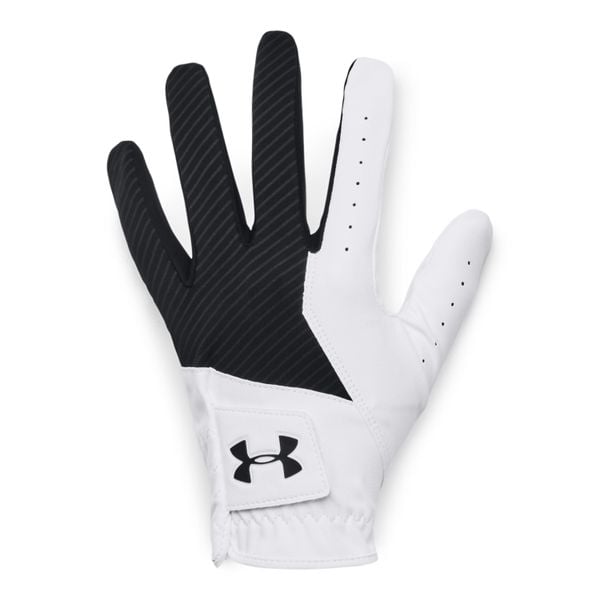 Rękawiczki golfowe Under Armour Medal. Czarne rękawiczki męskie Under Armour, bez wzorów, z syntetyku. Za 124.50 zł.