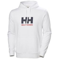 Bluza z kapturem Helly Hansen Logo. Białe bluzy męskie Helly Hansen, na lato, m, bez wzorów, z bawełny, z kapturem. Za 359.00 zł.