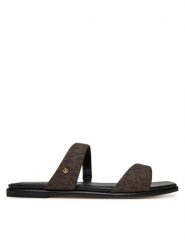 MICHAEL Michael Kors Klapki Jaida 40S5JDFS1B Brązowy. Brązowe klapki damskie MICHAEL Michael Kors, bez wzorów, z materiału, bez obcasa. Za 329.99 zł.