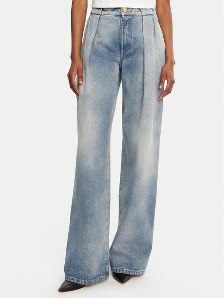 Balmain Jeansy DF0ML095DF17 Niebieski Loose Fit. Niebieskie jeansy damskie Balmain. Za 4,699.00 zł.