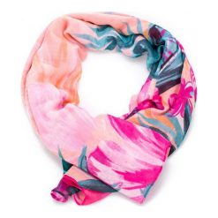Desigual Chusta Damska Wielokolorowy Malibu Rectangle. Różowe szaliki i chusty damskie Desigual. W wyprzedaży za 119.00 zł.