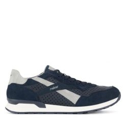 Półbuty Rieker Revolution Lifestyle. Niebieskie półbuty na co dzień męskie Rieker Revolution Lifestyle, bez zapięcia. Za 439.99 zł.
