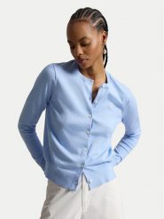 Polo Ralph Lauren Kardigan 211971871504 Niebieski jasny Slim Fit. Niebieskie kardigany damskie Polo Ralph Lauren, s, bez wzorów, z bawełny, bez kołnierzyka, bez ramiączek, bez kaptura. Za 859.99 zł.