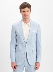 Finshley & Harding London marynarka garniturowa - Brixdon Mężczyźni Slim Fit niebieski, 44. Niebieskie marynarki męskie Finshley & Harding London, bez wzorów, eleganckie. Za 549.95 zł.