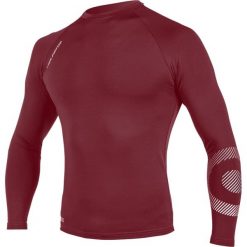 Koszulka surfingowa UV męska NEILPRYDE Rise L/S. Czerwone koszulki sportowe męskie NEILPRYDE, l, bez wzorów, bez kołnierzyka, bez ramiączek. Za 90.00 zł.