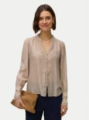 Vero Moda Koszula Irina 10338396 Beżowy Regular Fit. Brązowe bluzki damskie Vero Moda, xs, bez wzorów, z wiskozy, bez kołnierzyka, bez ramiączek. Za 199.99 zł.