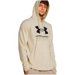 Bluza Męska Treningowa Sportowa Z Kapturem Under Armour. Brązowe bluzy męskie Under Armour, m, bez wzorów, z kapturem, na fitness i siłownię. W wyprzedaży za 167.23 zł.