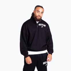 Bluza męska BOXRAW East Street 1/4 Zip. Czarne bluzy męskie BOXRAW, m, bez wzorów, z bawełny, bez kaptura. Za 239.99 zł.