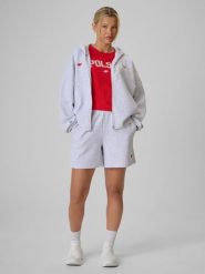 4F Spodenki kibica damskie - szare M. Szare szorty sportowe damskie 4f, na lato, m, bez wzorów, z dresówki, sportowe. Za 129.99 zł.