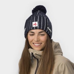 Czapka Eisbar Ronda Pompon MÜ SA. Białe czapki i kapelusze męskie Eisbar, na zimę, bez wzorów, z polaru, eleganckie. Za 221.04 zł.
