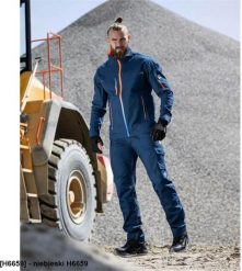 Ardon Męska bluza stretczowa bawełna stójka Amalytton delikatna powierzchnia odblaskowe nadruki elementy hi-vis niebieski H6659 4XL. Niebieskie bluzy męskie Ardon, m, bez wzorów, z bawełny, bez kaptura. Za 214.97 zł.