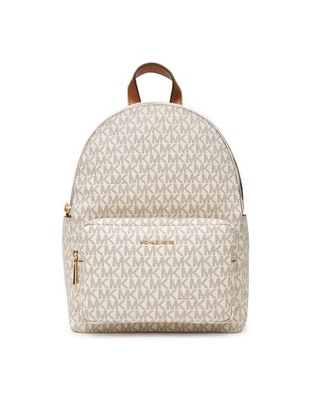 MICHAEL Michael Kors Plecak Tanner 30T5GTNB2B Beżowy. Brązowe plecaki damskie MICHAEL Michael Kors, bez wzorów, ze skóry. Za 1,009.00 zł.