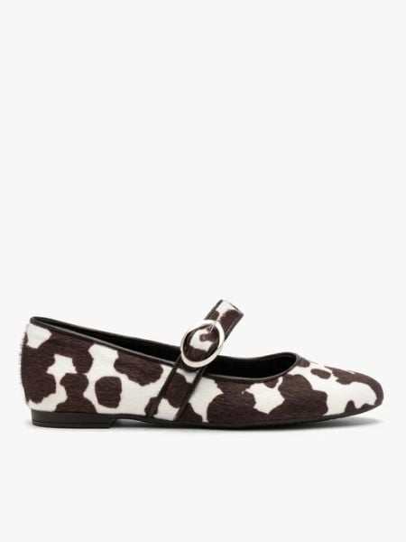 Baleriny damskie w krowie łaty. Brązowe baleriny damskie Brawo sp. z o.o., na lato, bez wzorów, bez obcasa. W wyprzedaży za 269.99 zł.