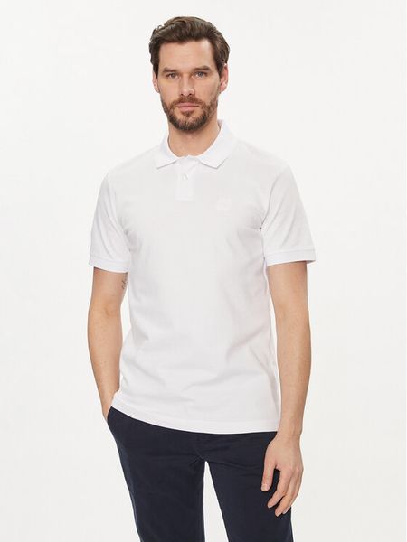 Boss Polo Passenger 50507803 Biały Slim Fit. Białe koszulki polo męskie Boss, m, bez wzorów, z bawełny, bez ramiączek. Za 272.99 zł.