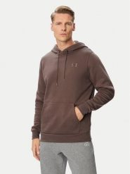 Under Armour Bluza Ua Essential 1373880 Brązowy ciemny Loose Fit. Brązowe bluzy męskie Under Armour, m, bez wzorów, z bawełny, bez kaptura. Za 279.99 zł.