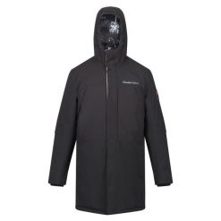 Kurtka turystyczna męska Regatta CLR przeciwdeszczowa ocieplana. Czarne kurtki męskie Regatta, m, bez wzorów, trekkingowe. W wyprzedaży za 733.00 zł.
