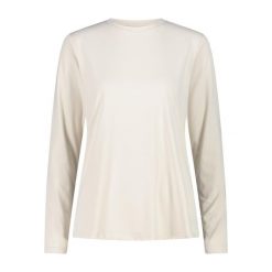 Koszulka damska turystyczna CMP 34N1596. Białe koszulki sportowe damskie CMP, l, bez wzorów, bez kołnierzyka, bez ramiączek. Za 172.50 zł.