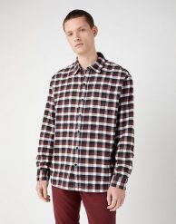 WRANGLER 1 PKT SHIRT MĘSKA KOSZULA MATERIAŁOWA W KRATKĘ KRATA DŁUGI RĘKAW W5D6LAH45. Koszule męskie Wrangler, m, bez wzorów, z materiału, bez kołnierzyka, bez ramiączek. Za 149.99 zł.