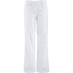 Spodnie z bengaliny "STRAIGHT" bonprix biały. Spodnie materiałowe damskie marki bonprix. Za 37.99 zł.