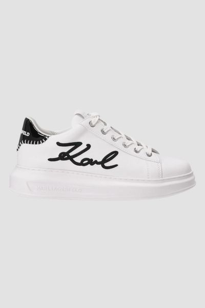 KARL LAGERFELD Białe damskie sneakersy skórzane Kapri Karl NFT Lo Lace, Rozmiar 38. Białe obuwie sportowe damskie KARL LAGERFELD, bez wzorów. W wyprzedaży za 522.99 zł.