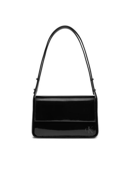 Calvin Klein Torebka Block Ew Flap Shoulderbag25 S K60K611833 Czarny. Czarne torebki do ręki damskie Calvin Klein, bez wzorów, ze skóry, bez dodatków. Za 449.99 zł.