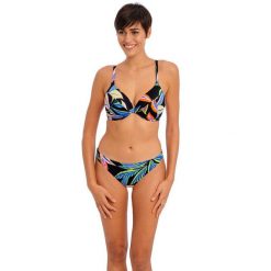 Damski top do kostiumu kąpielowego Freya Desert disco. Czarne topy damskie Freya, s, bez wzorów, z elastanu, bez kołnierzyka, bez ramiączek. Za 245.05 zł.