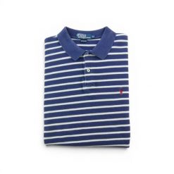 Polo Ralph Lauren koszulka męska z krótkim rękawem. Niebieskie koszulki polo męskie Ralph Lauren, l, bez wzorów, z materiału, eleganckie, bez ramiączek. Za 127.76 zł.