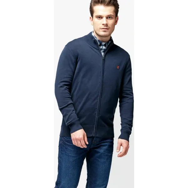 Timberland Sweter Williams River Full Zip , granatowy, rozmiar L. Niebieskie swetry przez głowę męskie Timberland, l, bez wzorów, z bawełny, bez kołnierzyka. W wyprzedaży za 269.99 zł.