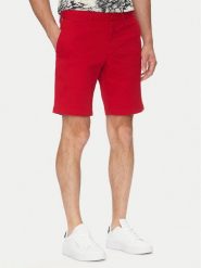 Tommy Hilfiger Szorty materiałowe Brooklyn MW0MW23563 Czerwony Regular Fit. Czerwone szorty męskie Tommy Hilfiger, m, bez wzorów, z bawełny. Za 239.99 zł.