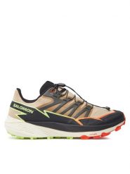 Salomon Buty do biegania Thundercross L47688400 Brązowy. Brązowe buty sportowe męskie Salomon, z materiału, bez zapięcia, do biegania. Za 479.99 zł.
