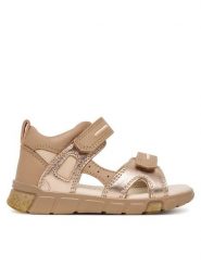 ECCO Sandały Mini Stride 76114161631 Brązowy. Brązowe sandały dziewczęce ecco, ze skóry, bez zapięcia. Za 269.99 zł.