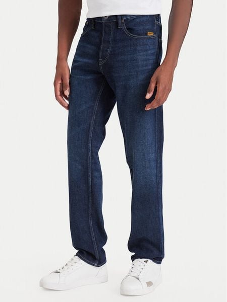 G-Star Jeansy Streem D28534-E205 Granatowy Slim Fit. Niebieskie jeansy męskie G-Star, retro. Za 422.99 zł.