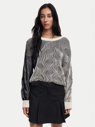 Desigual Sweter Ottawa 24WWJF10 Szary Regular Fit. Szare swetry damskie Desigual, xl, bez wzorów, z bawełny, bez kołnierzyka, bez ramiączek, bez kaptura. Za 379.99 zł.