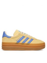Adidas Sneakersy Gazelle Bold J IH6457 Beżowy. Brązowe buty sportowe dziewczęce Adidas, bez wzorów, ze skóry, bez zapięcia. Za 349.99 zł.