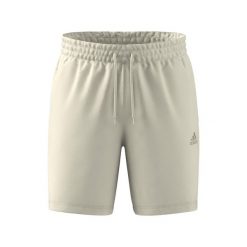Spodenki fitness męskie ADIDAS. Białe krótkie spodenki sportowe męskie Adidas, m, bez wzorów, z bawełny, na fitness i siłownię. Za 99.99 zł.