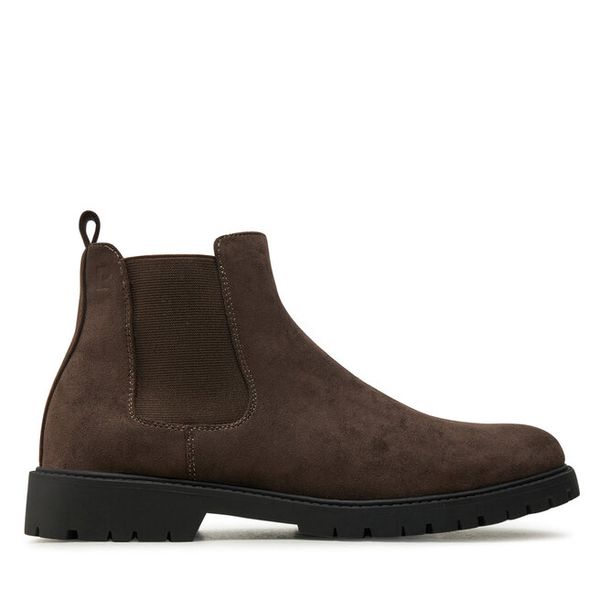 Sztyblety Pierre Cardin. Brązowe botki męskie Pierre Cardin, bez wzorów, bez zapięcia. Za 299.99 zł.