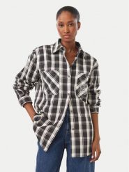 HUGO Koszula Ecry_B 50569392 Czarny Regular Fit. Czarne bluzki damskie Hugo, bez wzorów, z bawełny, bez kołnierzyka, bez ramiączek. Za 629.99 zł.