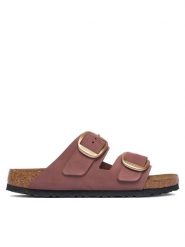 Birkenstock Klapki Arizona Big Buckle 1032970 Różowy ciemny. Czerwone klapki damskie Birkenstock, bez wzorów, ze skóry, bez obcasa. Za 674.99 zł.