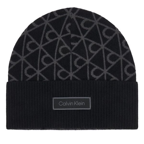 Czapka Calvin Klein. Czarne czapki i kapelusze męskie Calvin Klein, na zimę, bez wzorów. Za 209.99 zł.