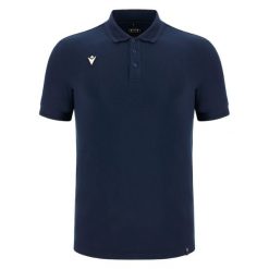 Polo Macron Athleisure SCE Lindos. Niebieskie koszulki sportowe męskie Macron, m, bez wzorów, bez kołnierzyka, bez ramiączek. W wyprzedaży za 220.80 zł.