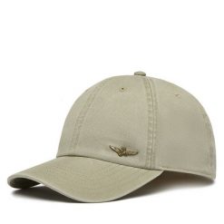 Czapka z daszkiem Aeronautica Militare. Brązowe czapki i kapelusze męskie Aeronautica Militare, bez wzorów. Za 189.99 zł.