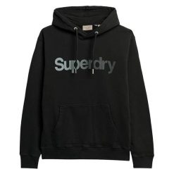 Bluza damska z kapturem Superdry Tonal Core. Czarne bluzy damskie Superdry., l, bez wzorów, z bawełny, z kapturem. Za 351.35 zł.