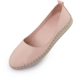 Baleriny damskie NELL 'Pumpkin' skóra, pomarańczowe, rozmiar 38. Brązowe baleriny damskie ENELL, bez wzorów, ze skóry, klasyczne, bez obcasa. Za 358.99 zł.