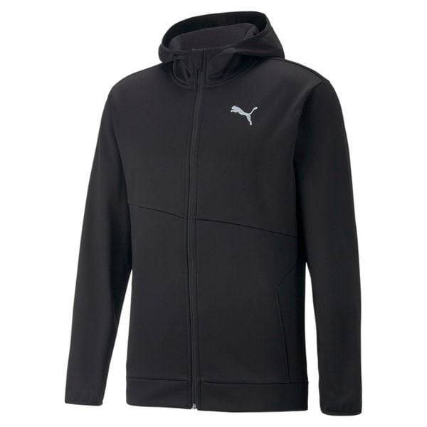 Bluza sportowa męska Puma Train All Day Powerfleece Full Zip. Czarne bluzy męskie Puma, m, bez wzorów, z kapturem, na fitness i siłownię. Za 144.26 zł.