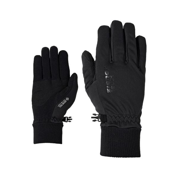 Rękawiczki softshell Ziener Idaho GTX INF Touch. Czarne rękawiczki damskie Ziener, na zimę, bez wzorów, z softshellu, sportowe. Za 186.99 zł.