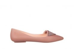 Baleriny Melissa Pointy IV AD Pink 010349, Róż, Guma - 37. Czerwone baleriny damskie Melissa, na lato, z aplikacjami, z gumy, bez obcasa. W wyprzedaży za 179.10 zł.