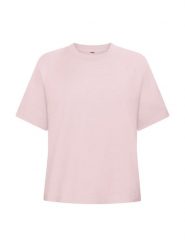 Clique Over-T Women Oversize T‑shirt z bawełny – Candy Pink. Czerwone t-shirty damskie CLIQUE, m, bez wzorów, z bawełny, bez kołnierzyka. Za 124.91 zł.