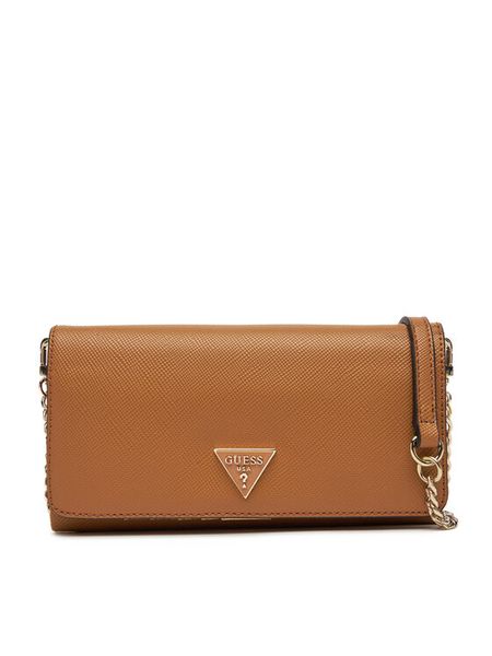 Guess Torebka Noelle II Mini HWZG96 72750 Brązowy. Brązowe torebki do ręki damskie Guess, z aplikacjami, ze skóry, wizytowe, bez dodatków. Za 219.99 zł.